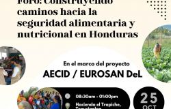 Con éxito se desarrollo el foro: “Construyendo Caminos Hacia la Seguridad Alimentaria y Nutricional en Honduras”